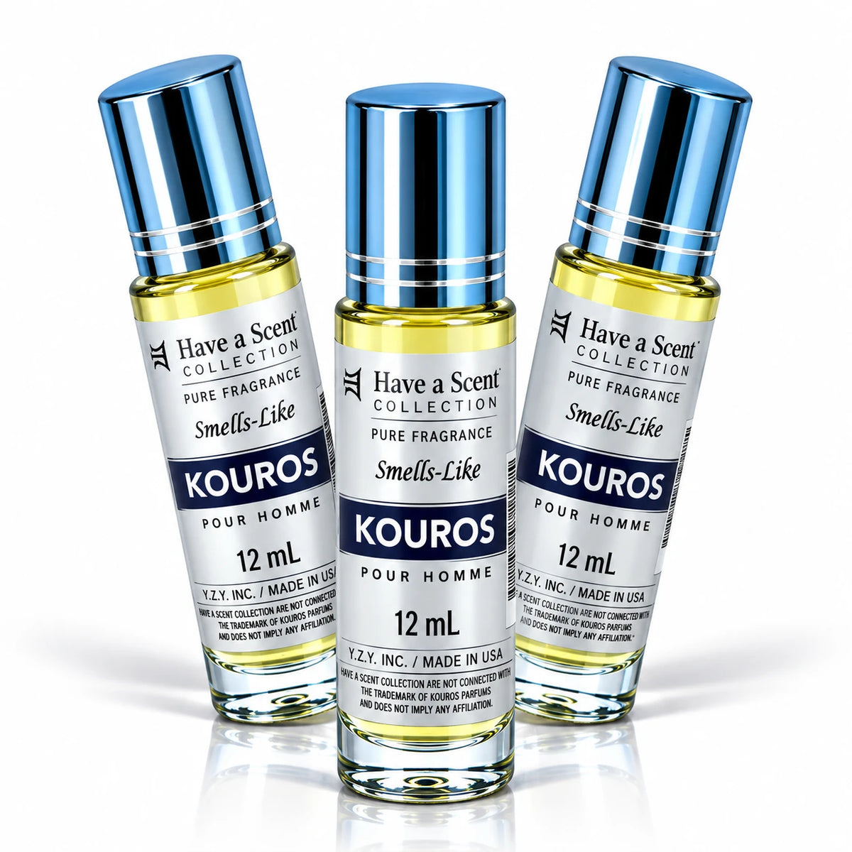 Koros Roll on Perfume Oil For Men - 12 ml - 3 Pack - AromaBlooms