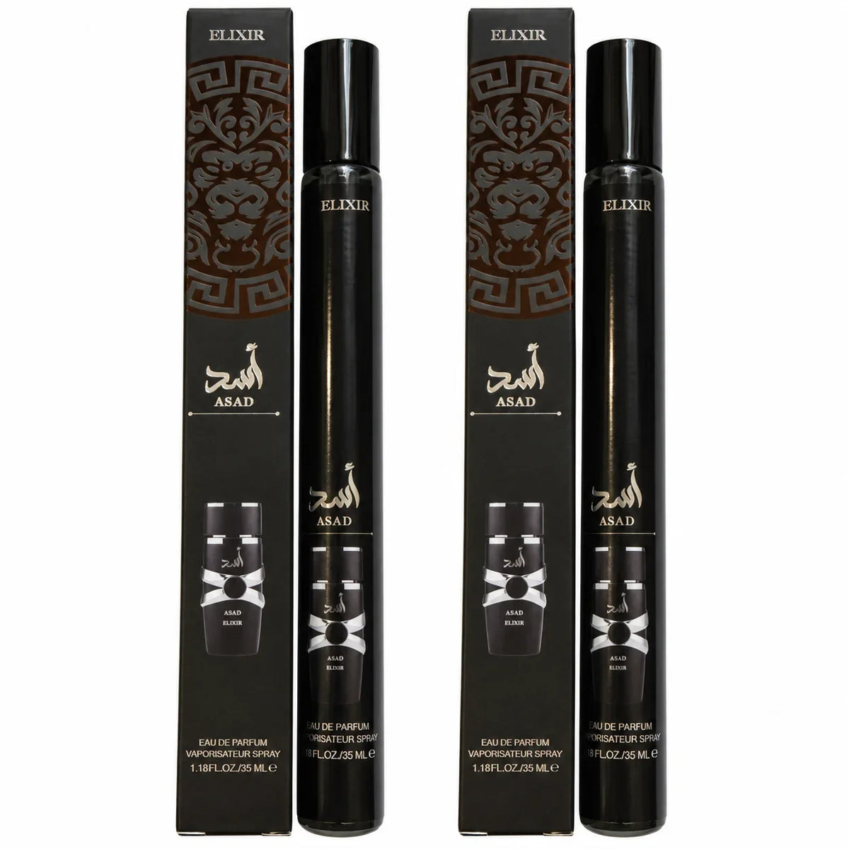 Asad Elixir Men’s Travel Perfume Spray – 2 Pack