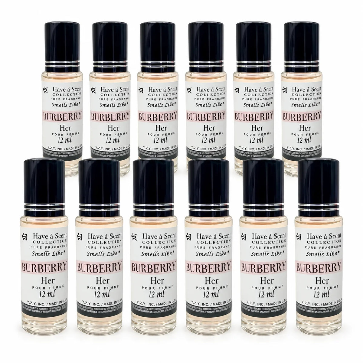 Sweet Floral Perfume Oil 12-Pack roll-on bottles