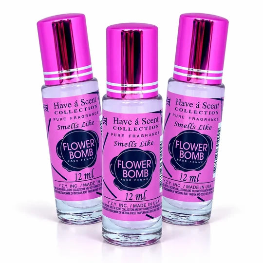 Floral Bomb Perfume Oil for Women - Floral Fragrance Roll On- Long Lasting Scent - 12ml Roll On Gift Set!