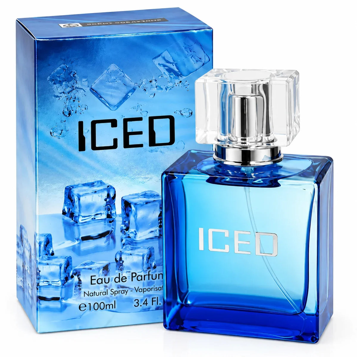 Iced Eau de Parfum 100ml blue bottle for men