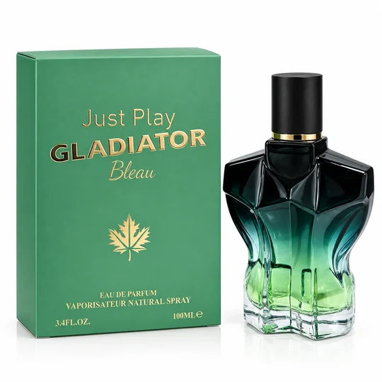 Just Play Gladiator Bloom Eau de Parfum for Men 100ml / 3.4 Fl Oz – Full Size Men's Cologne Spray, Masculine Fragrance for Daily & Evening Wear