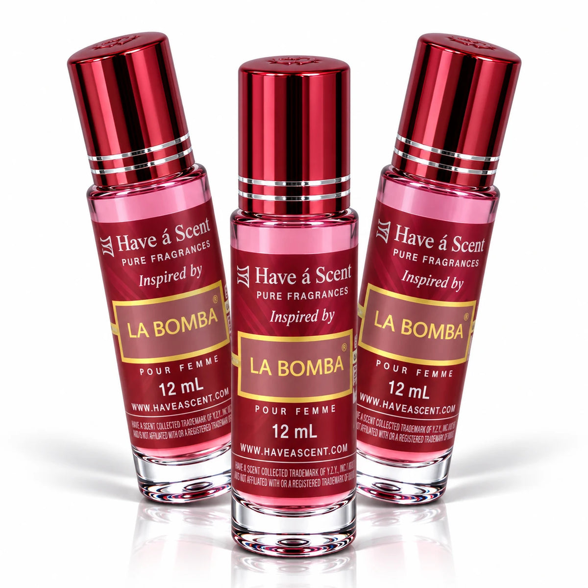 L-Bomb Roll on Perfume Oil For Women - 12 ml - 3 Pack - AromaBlooms
