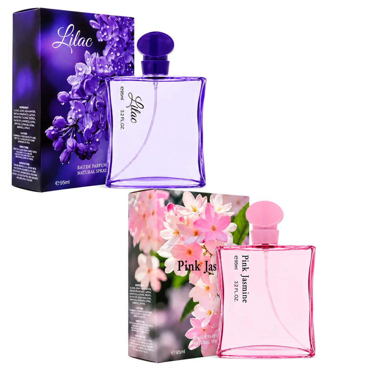 Lilac and Pink Jasmine Perfume Gift Set 2-Pack for women