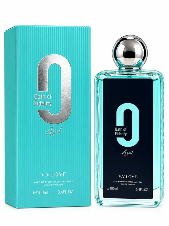 Oath of Fidelity Azul Eau de Parfum 100ml / 3.4 Fl Oz – Fresh Versatile Fragrance Spray, Full Size EDP for Everyday & Occasion Wear