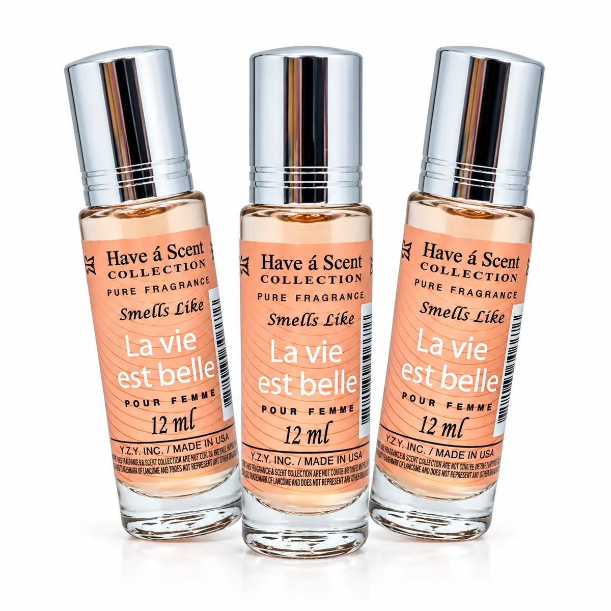 Perfume Oil for Women Pack of 3 - Women's Concentrated Fragrance - Feminine Perfume Oil - Travel Size Scent - 12 ml Each