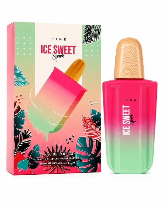 Pink Ice Sweet Spark Eau de Parfum for Women 3.4 Fl Oz (100ml) – Long Lasting Sweet Fruity Floral Perfume, Tropical Summer Womens Fragrance Spray, Fresh Everyday Perfume Gift