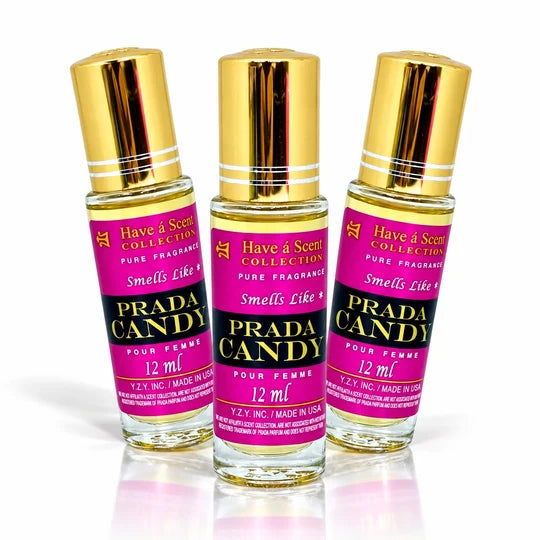 P.Candy - Sweet Perfume Oil for Women – 3-Pack, 12ml Each