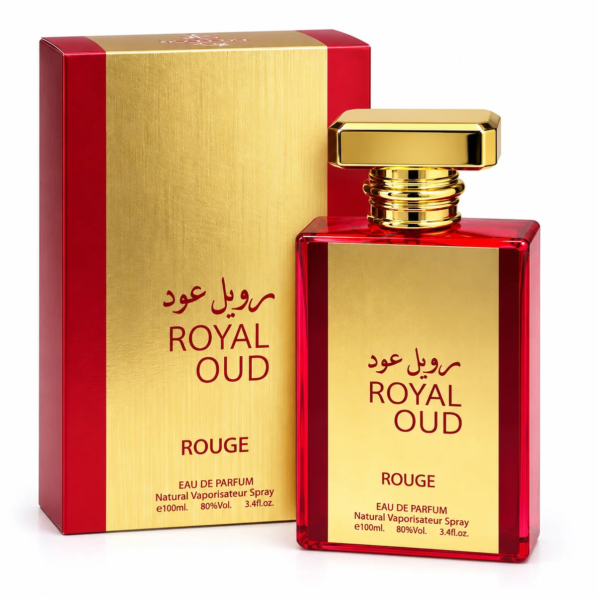 Royal Oud Rouge Eau de Parfum 100ml - Oud Perfume - Long Lasting Fragrance For Men & Women - Luxury Perfume Spray