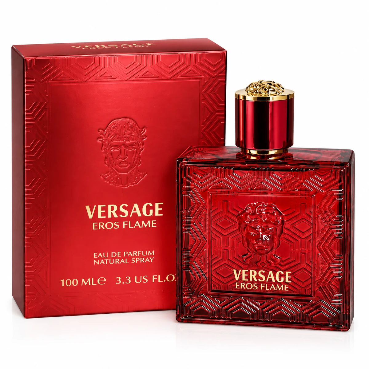 Versage Eros Flame Eau de Parfum 100ml / 3.3 Fl Oz - Cologne for Men, Full Size Men's EDP Fragrance Spray for Daily & Evening Wear