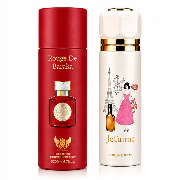 Women’s Perfume Body Spray 2 Pack – Long Lasting Fragrance Set – Floral & Sweet Scents