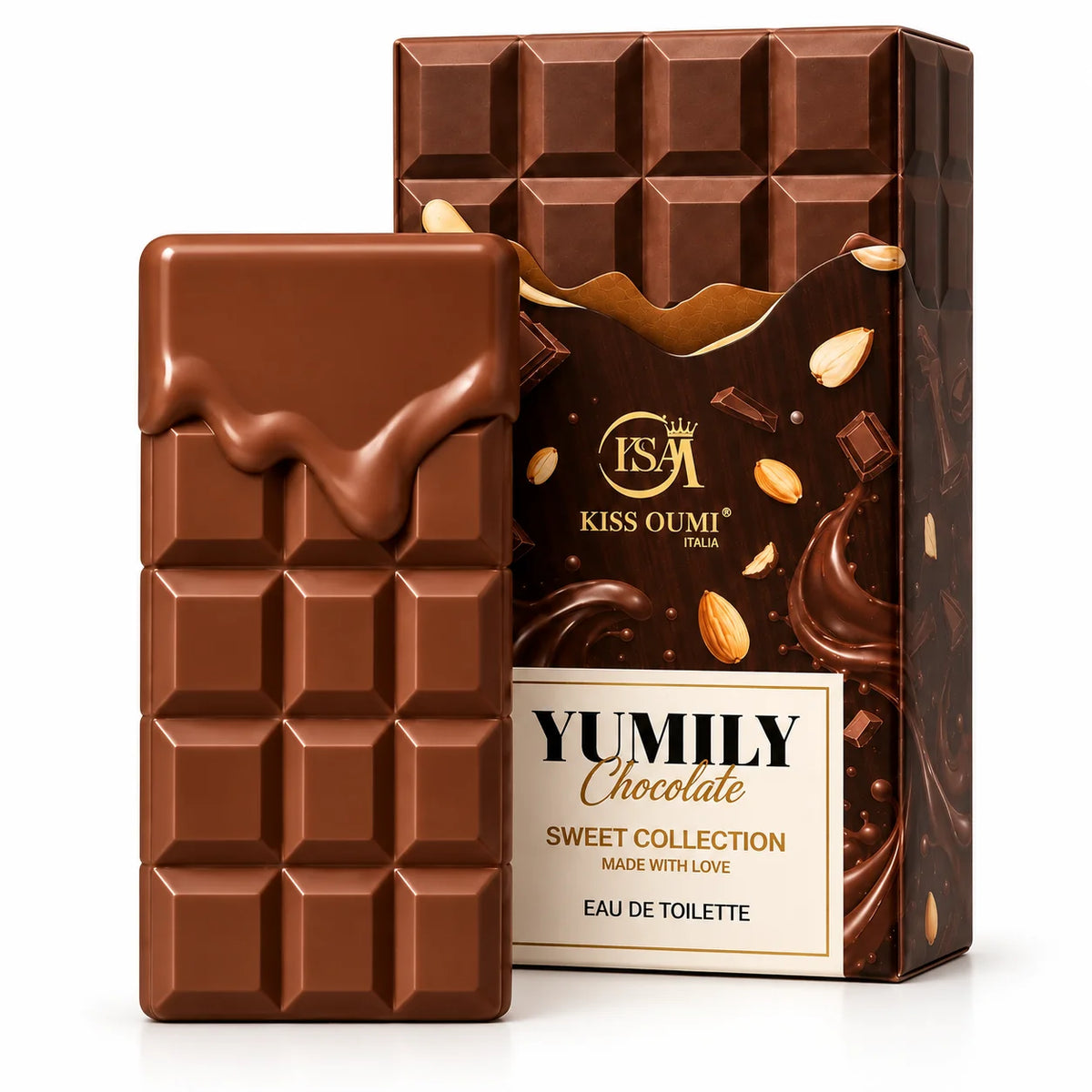 Yumily Chocolate Eau de Toilette - Sweet Chocolate Perfume - Gourmand Fragrance for Women and Men