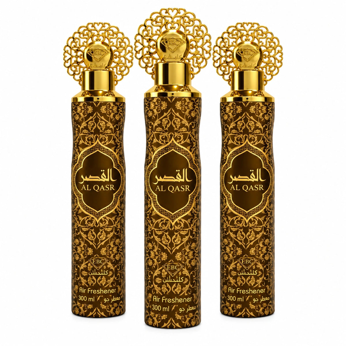 Al Qasr Air Freshener Spray for Home – 3-Pack, 300 ml Each