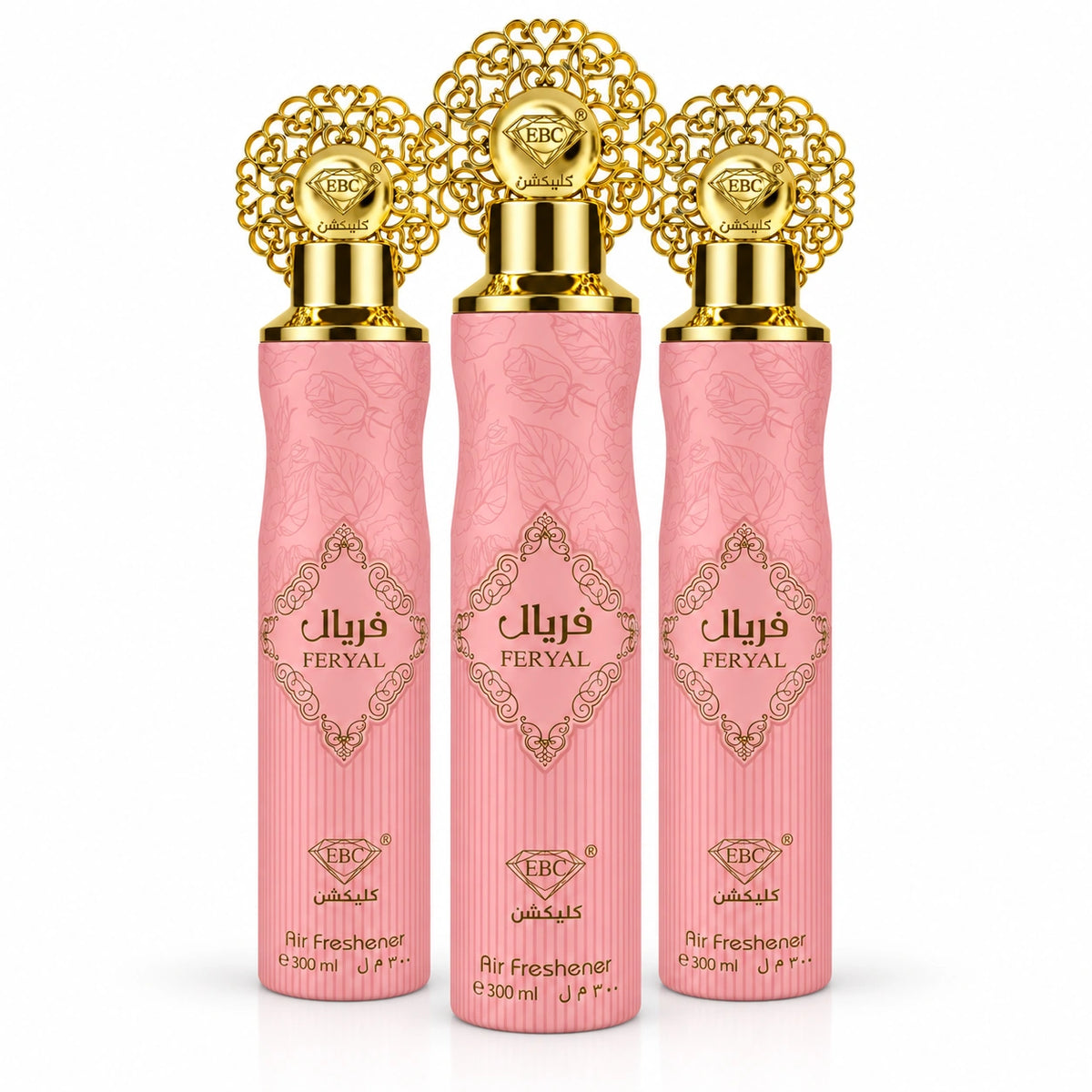 Feryal Air Freshener Spray 300ml - 3-Pack, Luxury Room Fragrance for Home, Bedroom, Bathroom & Office