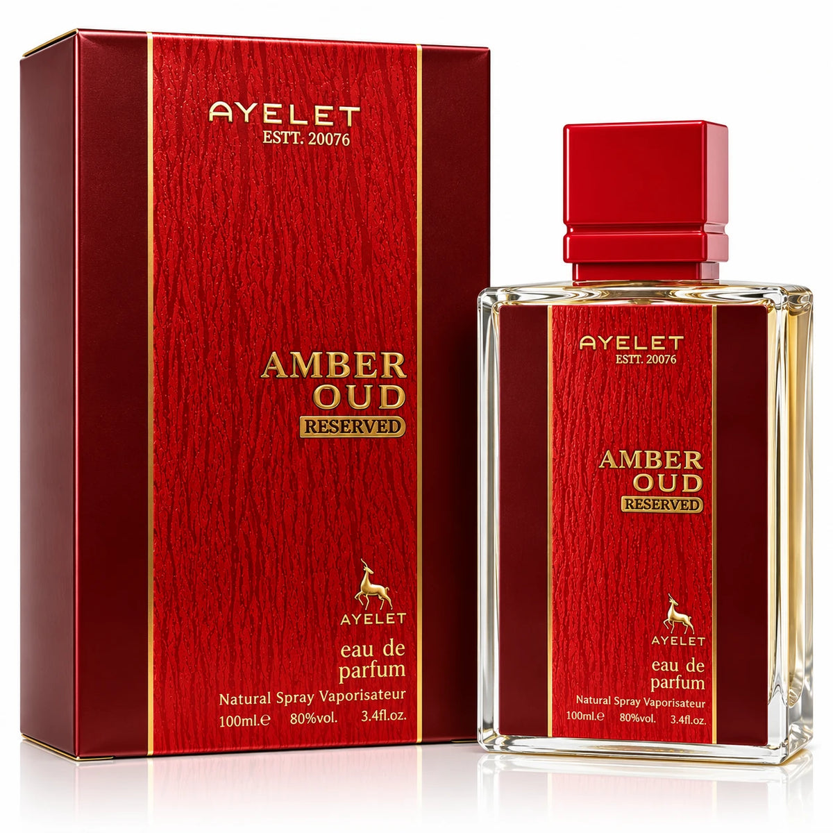 Ameer Oud Desert Red Perfume for Unisex - Long Lasting Amber Oud Eau de Parfum Fragrance Spray 100ml