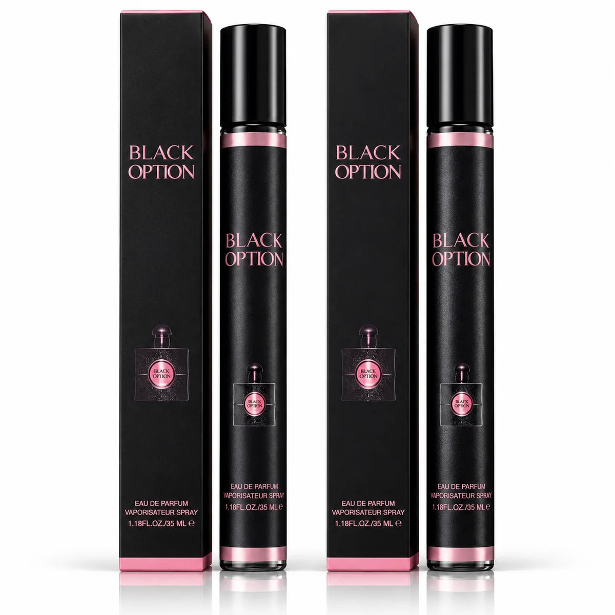 Black Option Women’s Travel Perfume Spray – 2 Pack