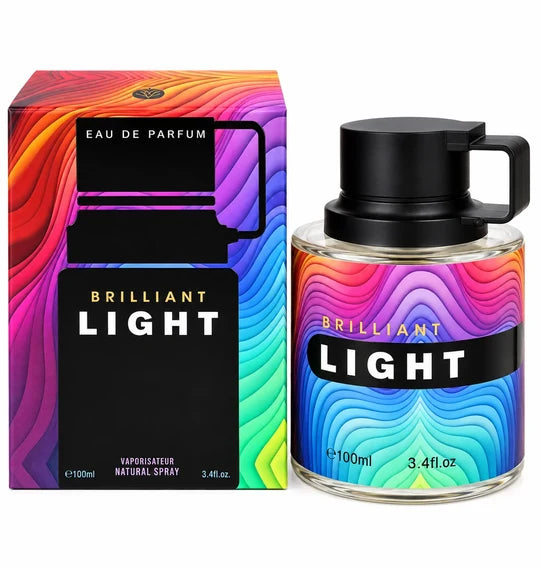 Brilliant Light Eau de Parfum 100ml / 3.4 Fl Oz – Full Size Unisex EDP Fragrance Spray for Everyday, Evening & Special Occasion Wear