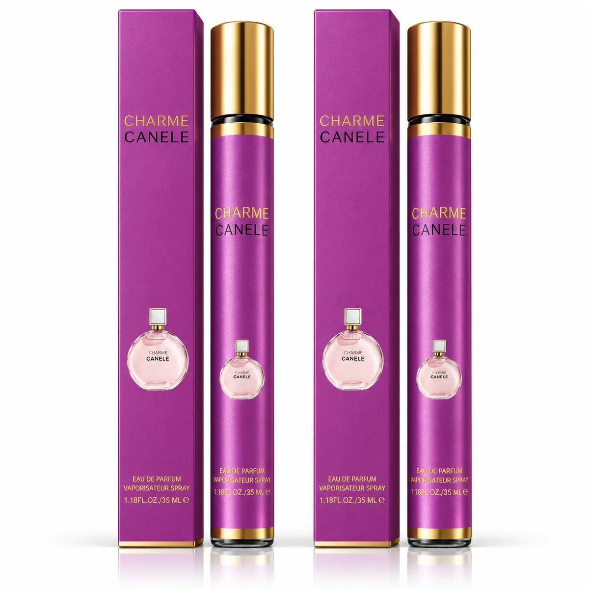 Charme Canele Women’s Travel Perfume Spray – 2 Pack