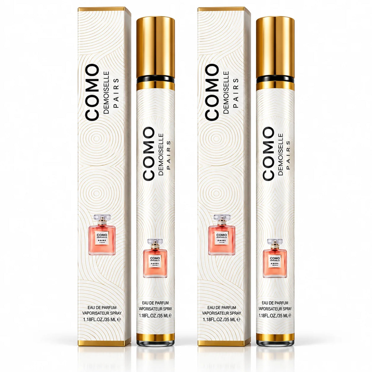 Como Demoiselle Paris Women’s Travel Perfume Spray – 2 Pack