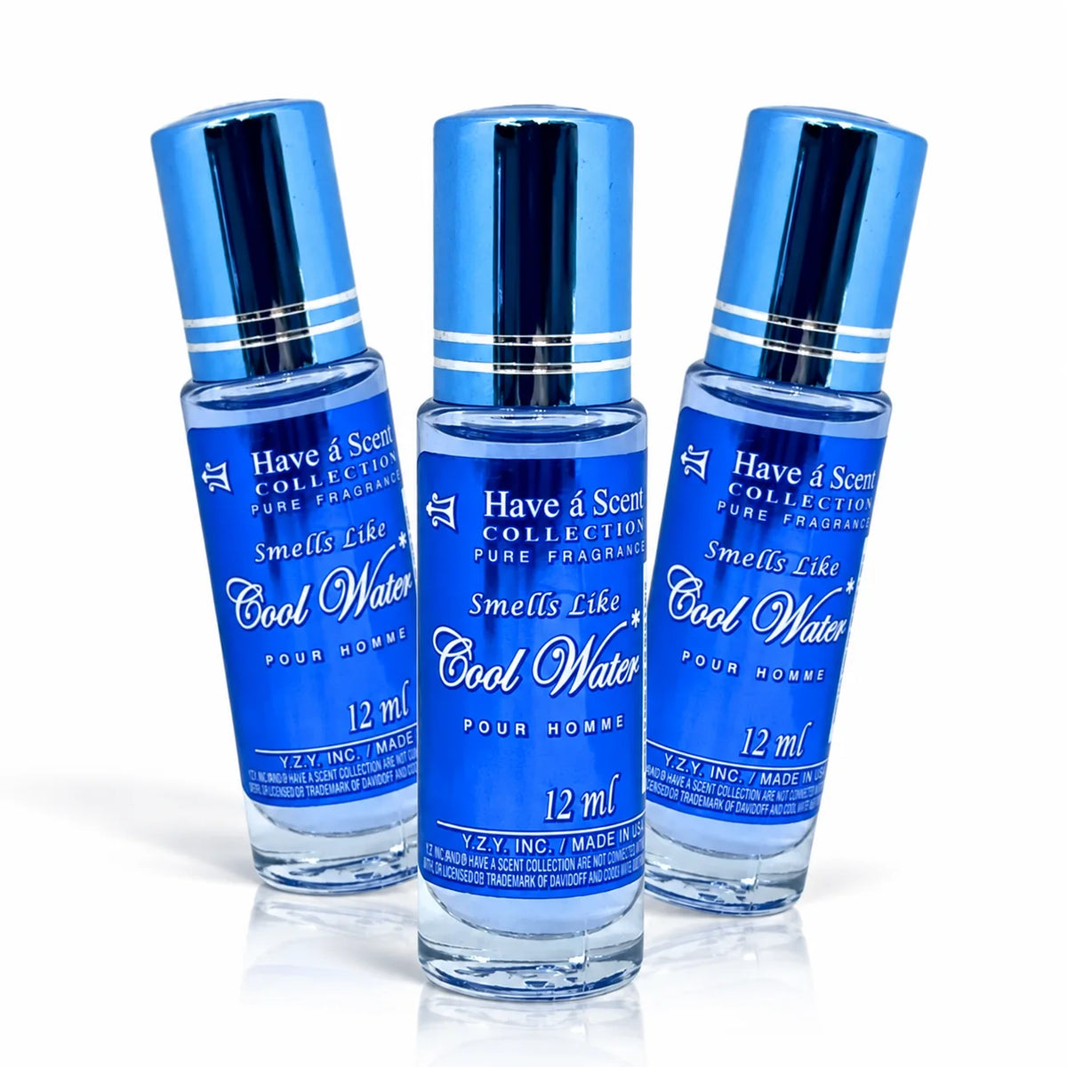 Cool Aqua Perfume Oil roll-on bottle