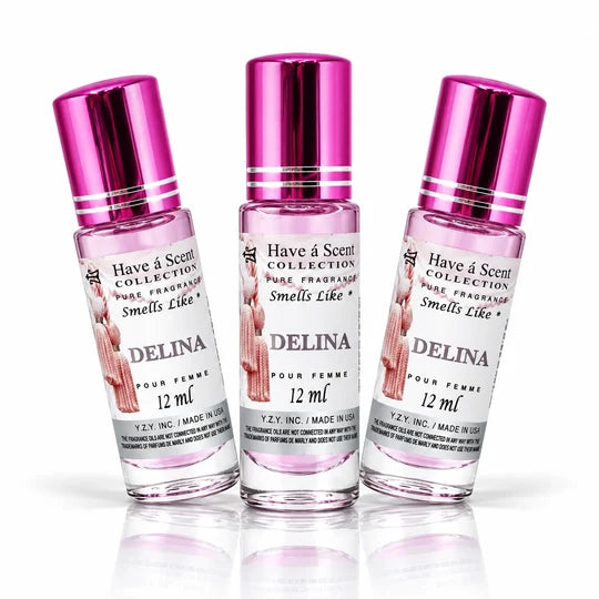 Delena - Floral Perfume Oil for Women – 3-Pack, 12ml Each