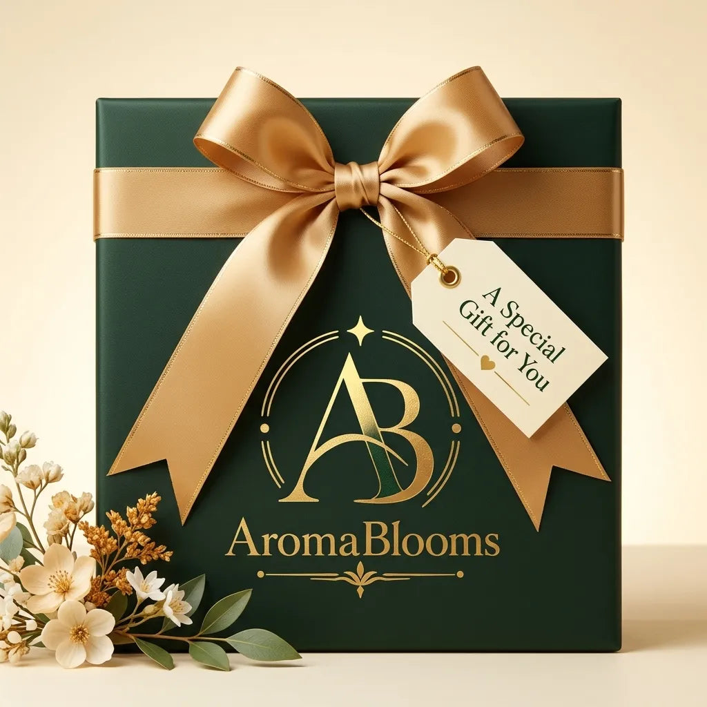 Elegant gift packaging with ribbon and a gift tag