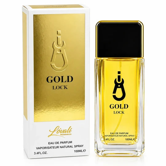 Gold Lock Eau de Parfum 100ml / 3.4 Fl Oz – Unisex Fragrance Spray for Men and Women, Full Size EDP for Daily & Evening Wear