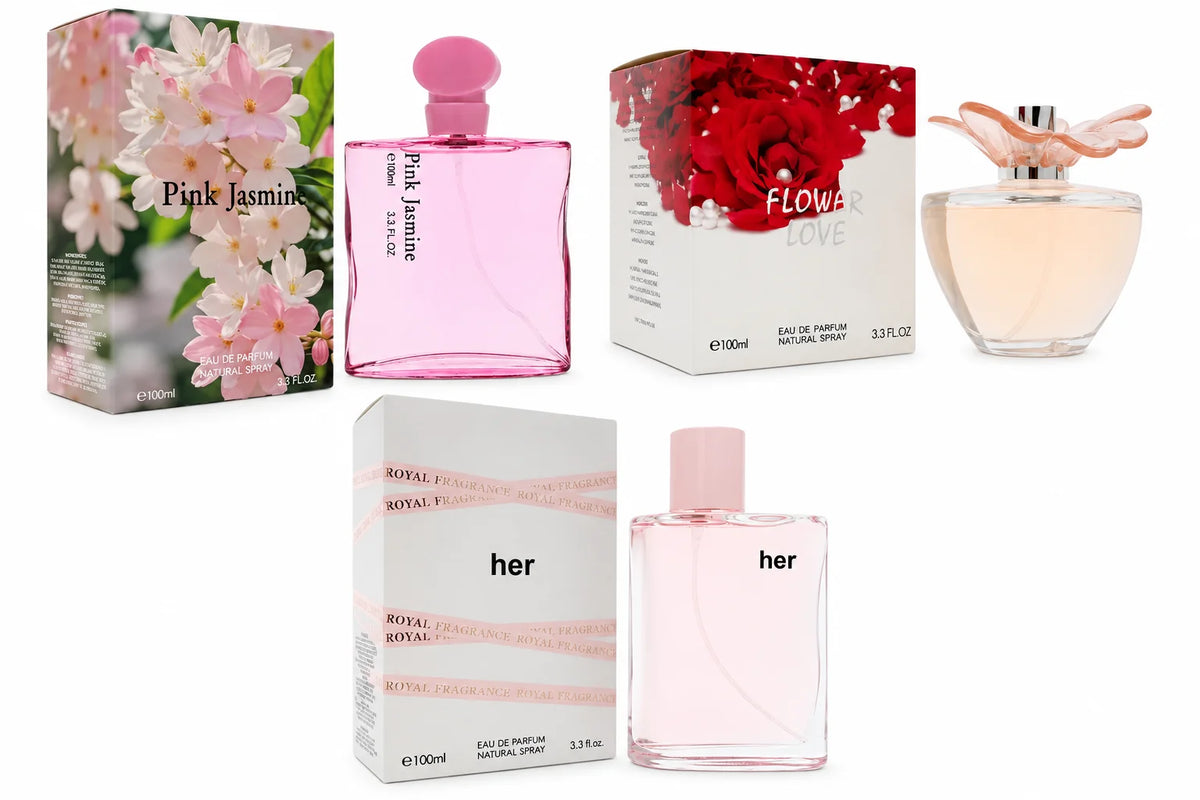 Women's Perfume Gift Set 3-Pack with Pink Jasmine