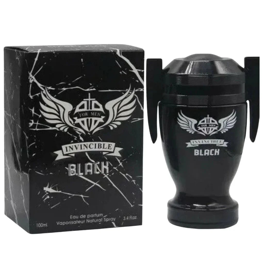 Invincible Black EDP For Men - 100ml Woody