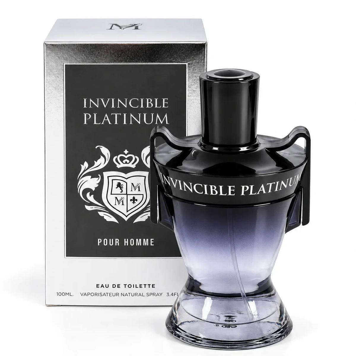 Invincible Platinum Eau de Toilette 100ml bottle for men