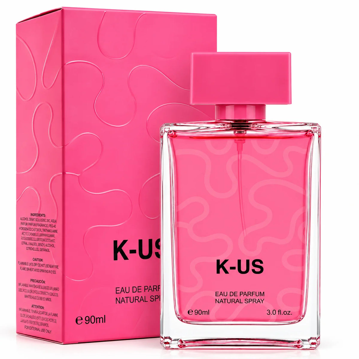 K-US Eau de Parfum 90ml / 3.0 fl oz - Perfume Spray, Everyday Fragrance for Men and Women