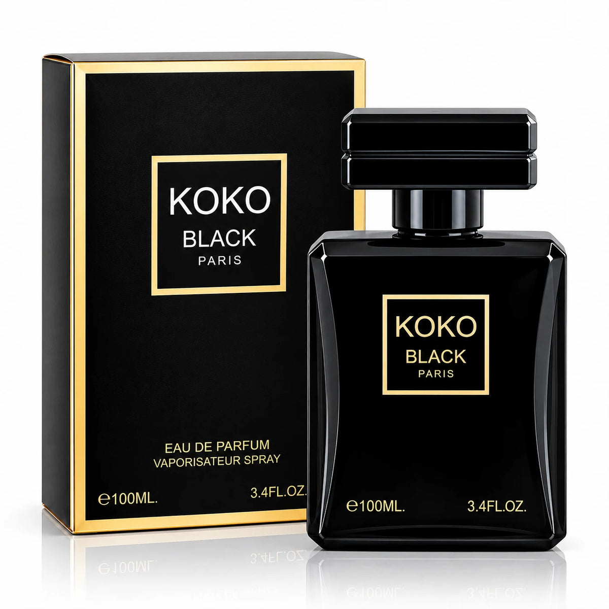Koko Black Paris Perfume for Women - 100ml / 3.4 Fl Oz Eau de Parfum Natural Spray Daily Wear Modern