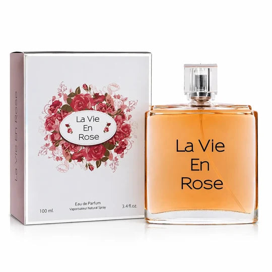 La Vie En Rose Eau de Parfum for Women 100ml / 3.4 oz – Sweet Floral Fruity Fragrance, Long Lasting Romantic Perfume for Everyday Wear & Special Occasions
