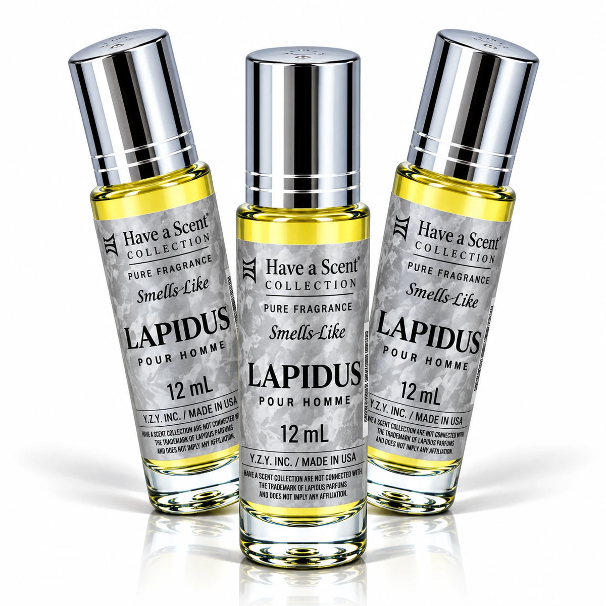 Lapid Roll on Perfume Oil For Men - 12 ml - 3 Pack - AromaBlooms