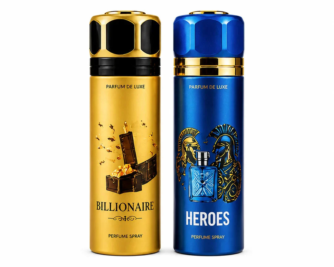 Men’s Perfume Body Spray 2 Pack – Long Lasting Fragrance Set – Fresh Masculine Scents