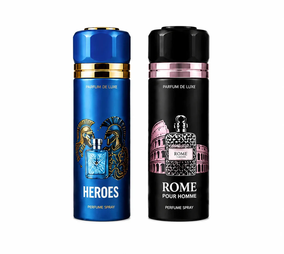 Men’s Perfume Body Spray 2 Pack – Long Lasting Fragrance Set – Fresh Masculine Scents