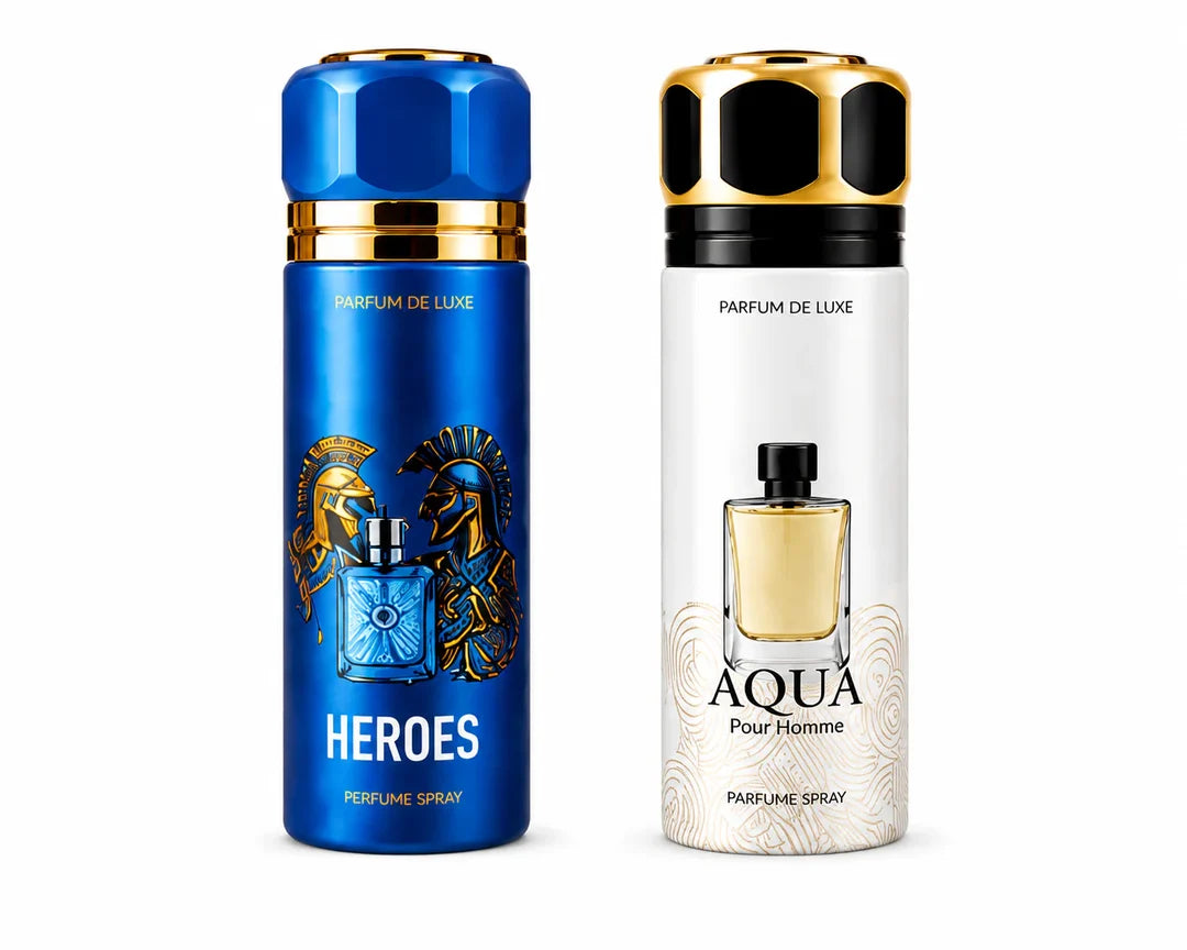 Men’s Perfume Body Spray 2 Pack – Long Lasting Fragrance Set – Fresh Masculine Scents