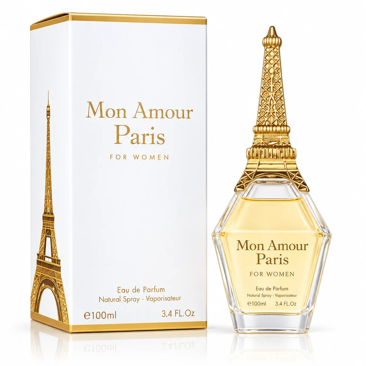 Mon Amour Paris Eau de Parfum for Women, 3.4 fl oz | Romantic Floral Fragrance - Long Lasting Perfume