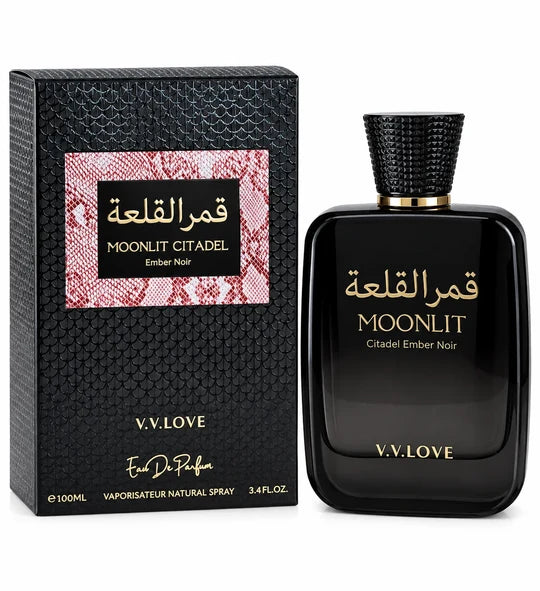 Moonlit Citadel Ember Noir Eau de Parfum 100ml / 3.4 Fl Oz – Dark Warm Unisex Perfume, Full Size EDP Fragrance Spray for Everyday, Evening & Special Occasion Wear