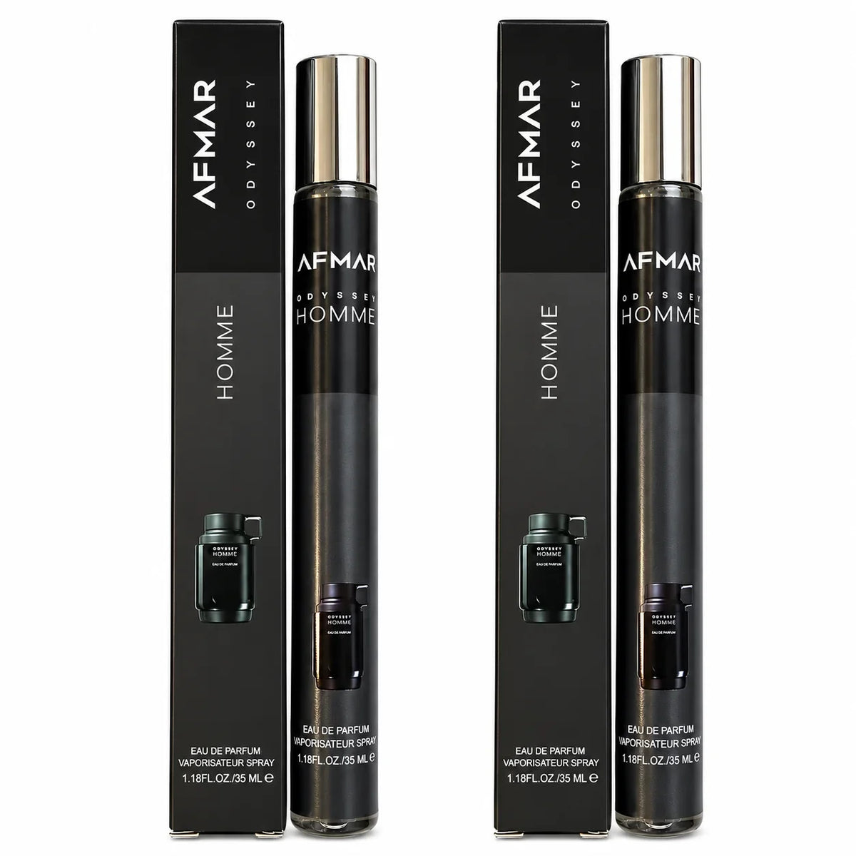 Odyssey Homme Men’s Travel Perfume Spray – 2 Pack
