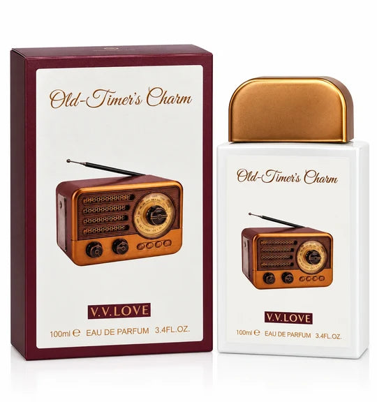 Old Timer's Charm Eau de Parfum 100ml / 3.4 Fl Oz – Full Size EDP Perfume Spray, Unisex Fragrance for Everyday, Daytime, Evening & Special Occasion Wear