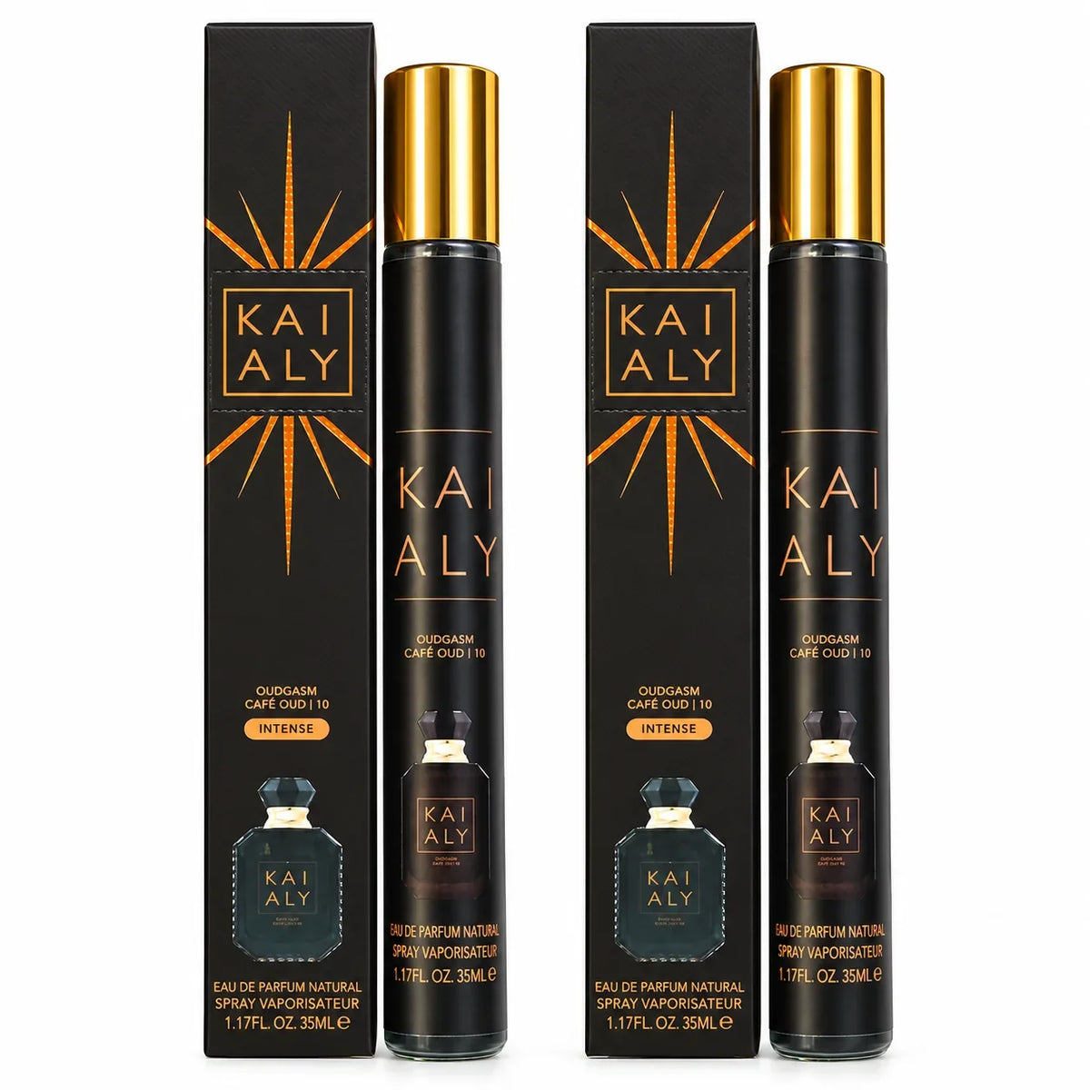Oudgasm Café Oud Intense Men’s Travel Perfume Spray – 2 Pack