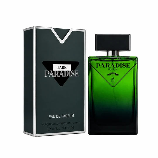Park Paradise Eau de Parfum for Men 3.4 Fl Oz (100ml) – Long Lasting Fresh Woody Aromatic Cologne Spray, Masculine Fragrance for Daily Wear, Office, Travel & Special Occasions
