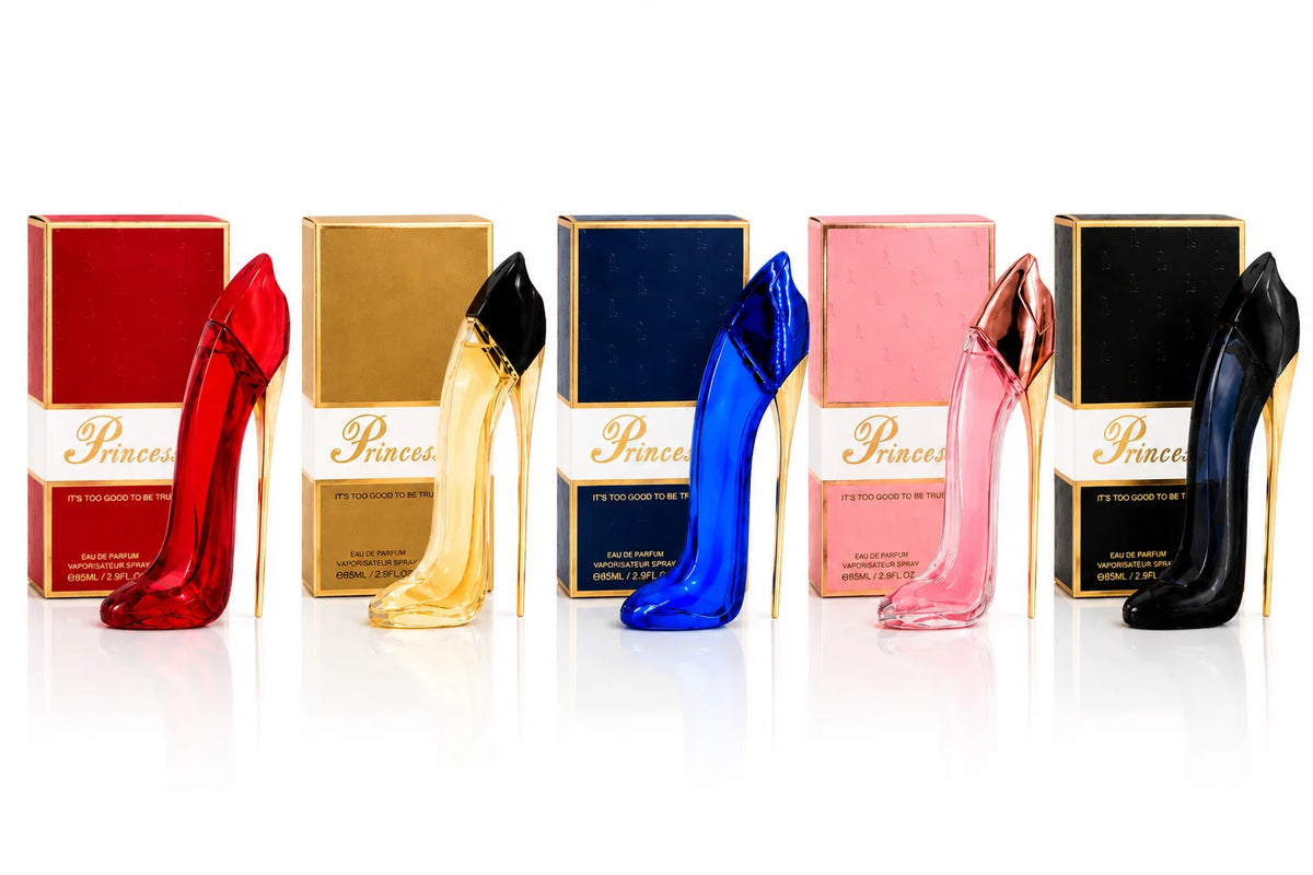 Princess High Heel Perfume for Women 5 Pack - 85ml Eau de Parfum Set - Women's Fragrance Spray