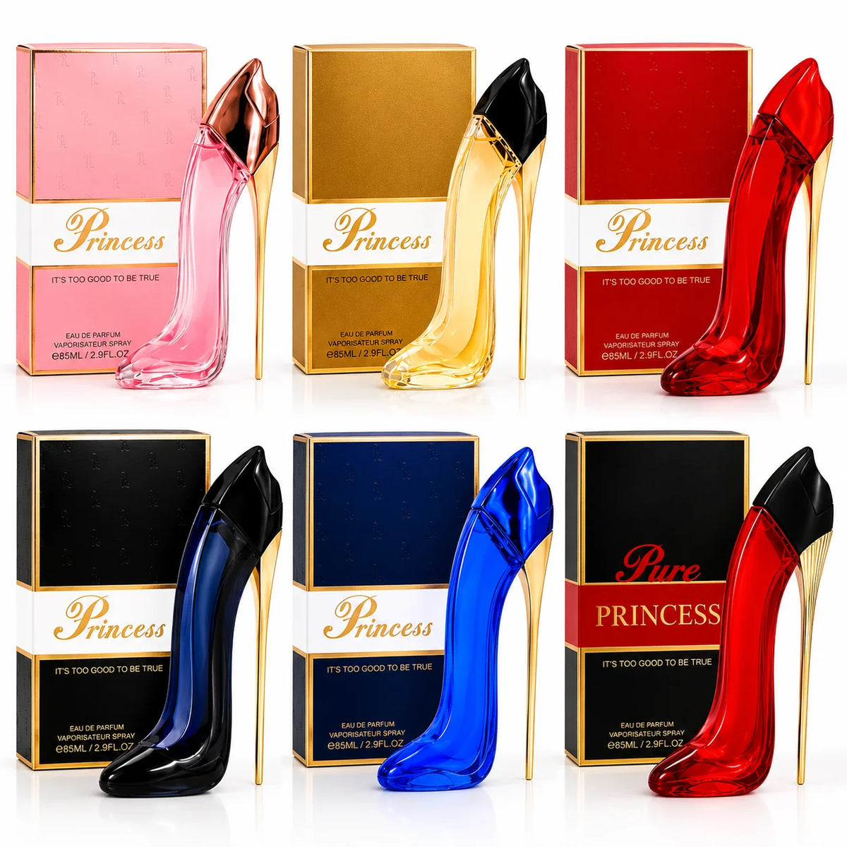 Princess High Heel 6-Piece Perfume Collection gift set