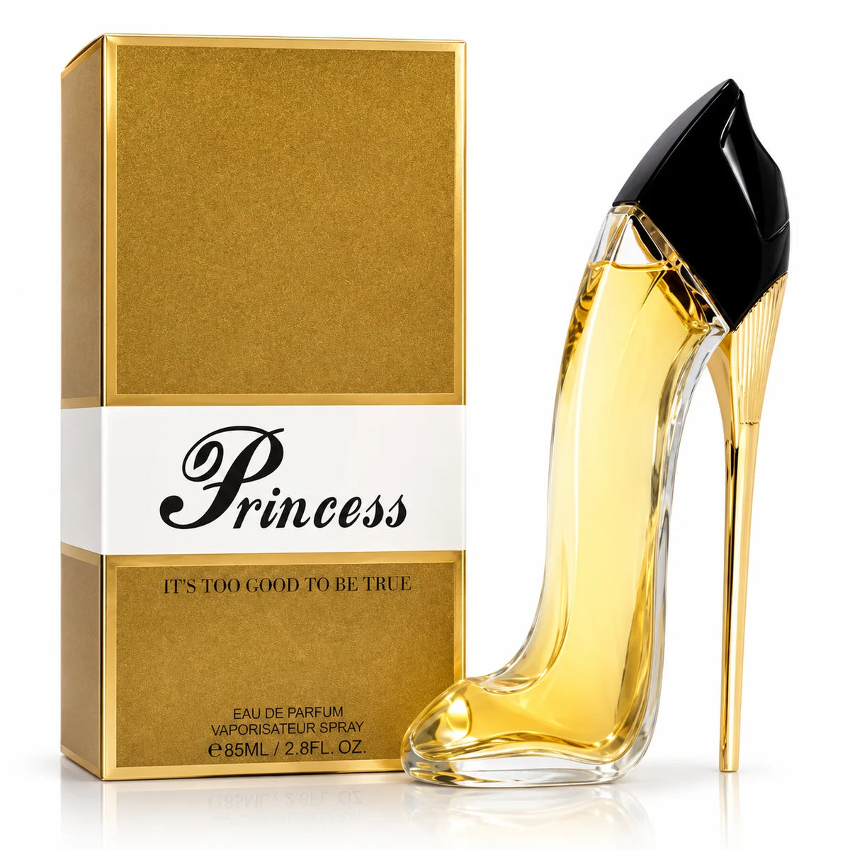 Princess High Heel Gold 2.9 oz EDP for Women | Elegant Floral - Long Lasting Feminine Perfume