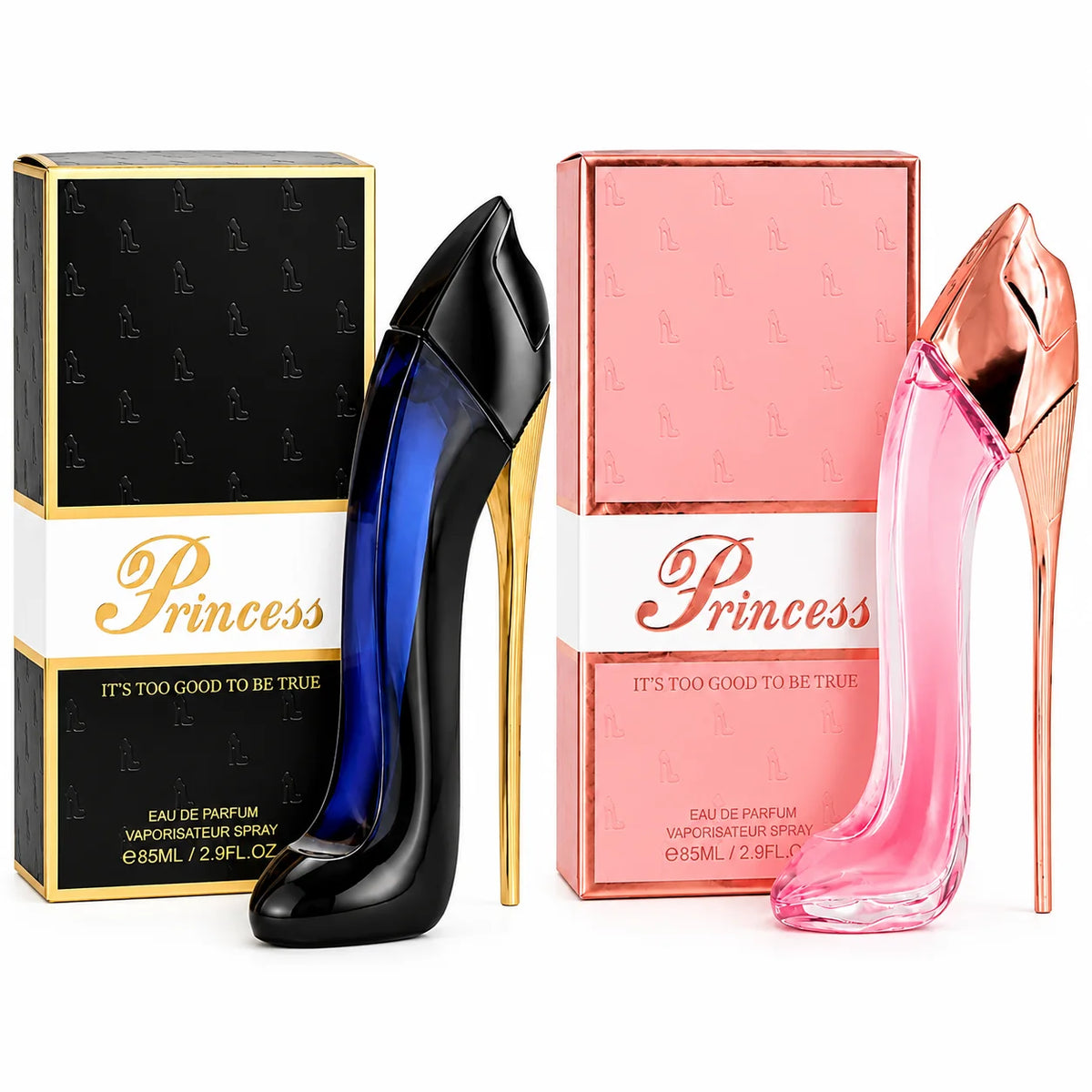 Princess Pink and Black High Heel Perfume Gift Set 2-Piece