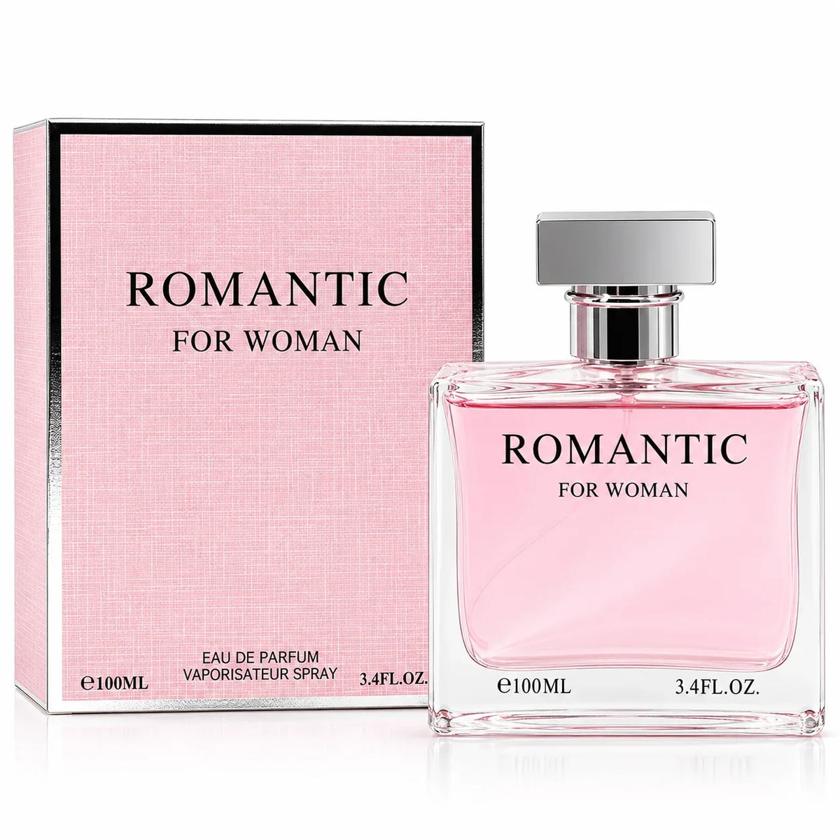 Romantic Eau de Parfum for Women - 3.4 Fl Oz Floral Fragrance - Long Lasting Feminine Perfume Scents