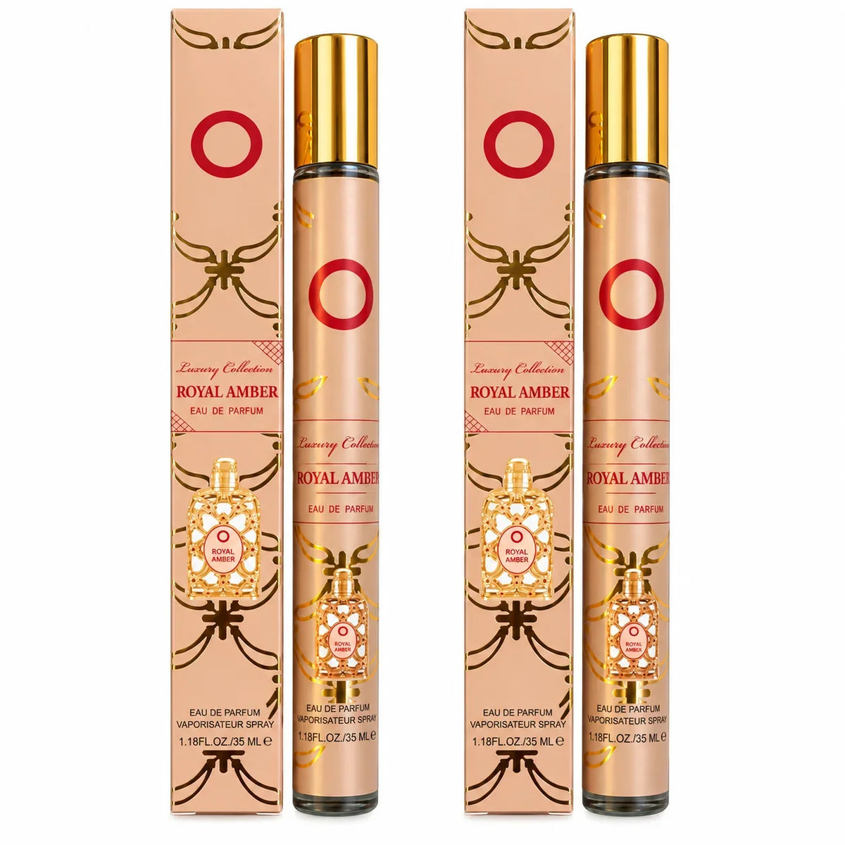 Royal Amber Unisex Travel Perfume Spray – 2 Pack