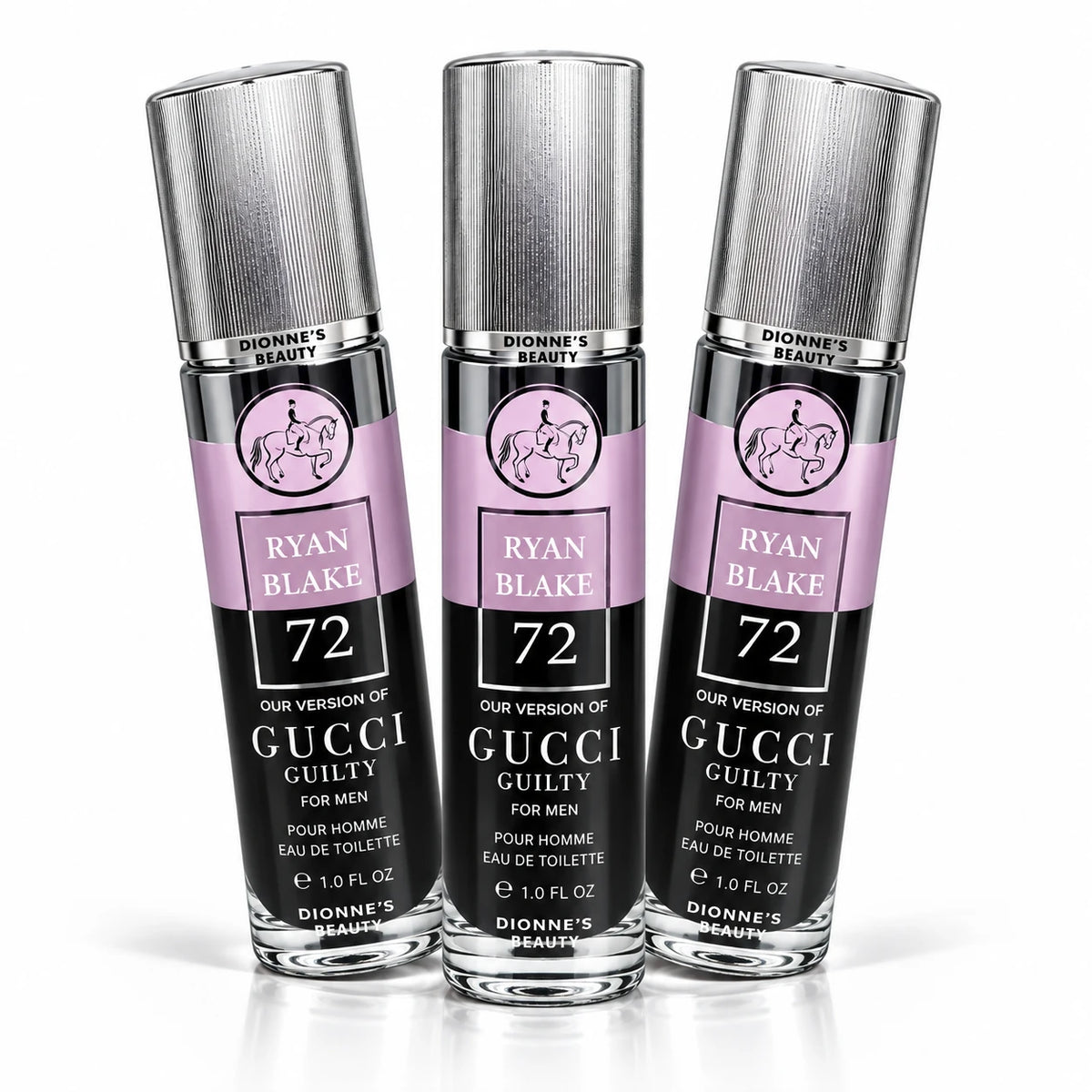 Ryan Blake 72 Body Mist for Men 3 Pack - 1 Fl Oz Each, Fresh Masculine Fragrance Spray for Daily Use